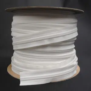 YKK® #10 Ziplon® Chain Zipper White 3/4" Wide Tape