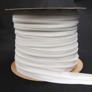 YKK® #8 Ziplon® Chain Zipper White 3/4" Wide Tape