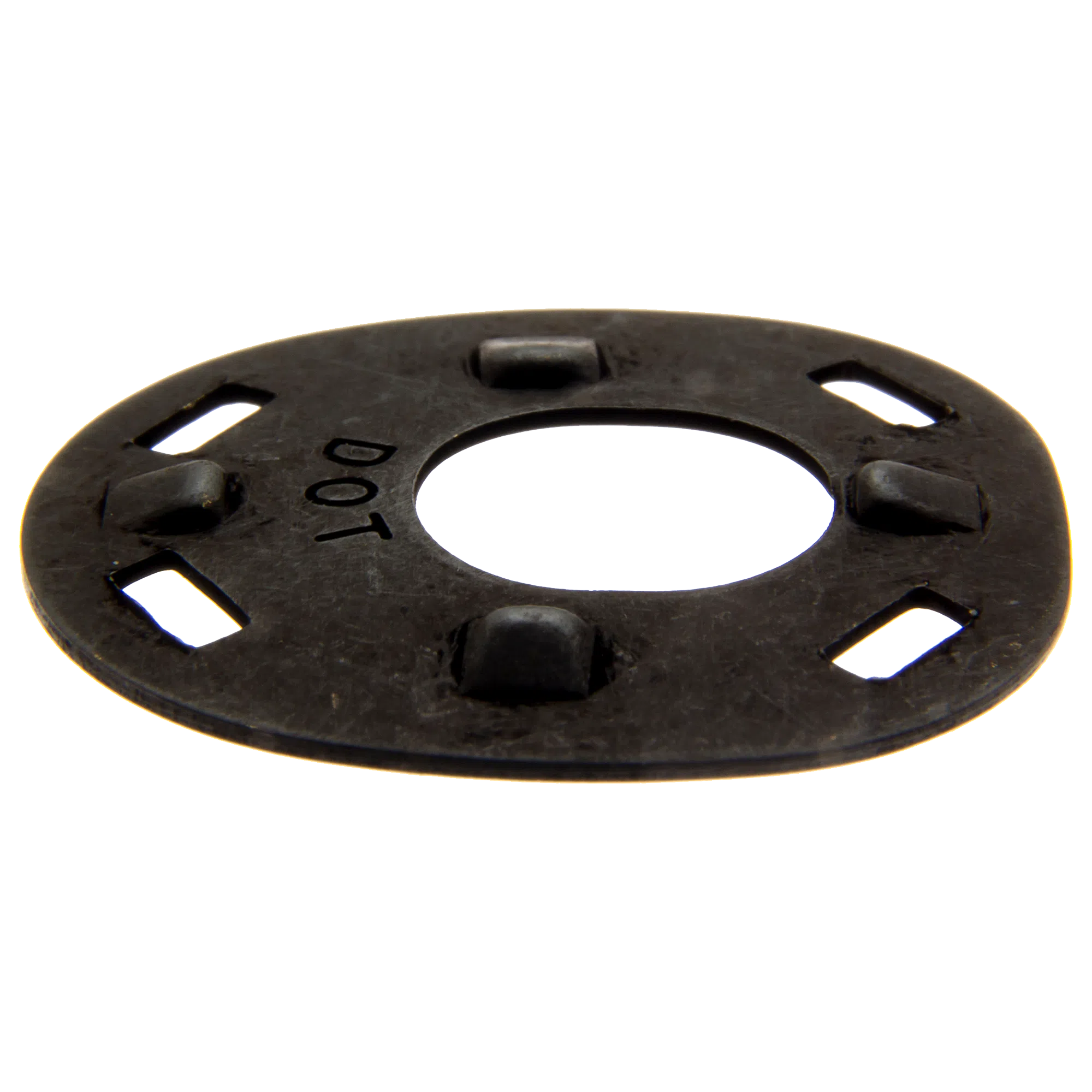 Lift-The-Dot Four Prong Clinch Plate Dull Black