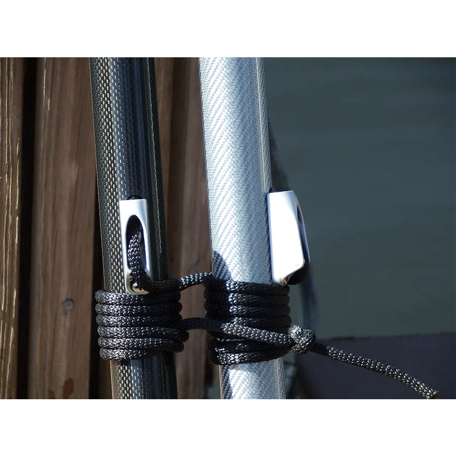 Silver Carbon Fiber Shade Poles - Image 3