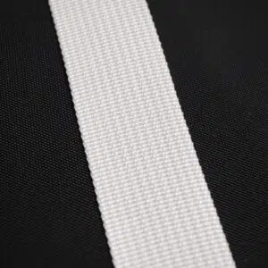 1" Nylon Medium Webbing White