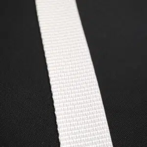 1" Polypropylene Medium Webbing White