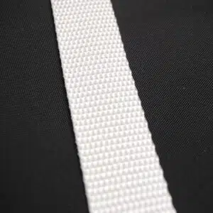 1" Polypropylene Heavy Webbing White