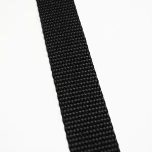 1" Polypropylene Heavy Webbing Black