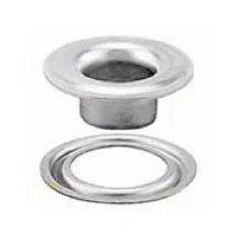 #0 1/4" Nickle Self Piercing Grommet & Washer
