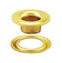 #2 3/8" Brass Self-Piercing Grommet & Washer