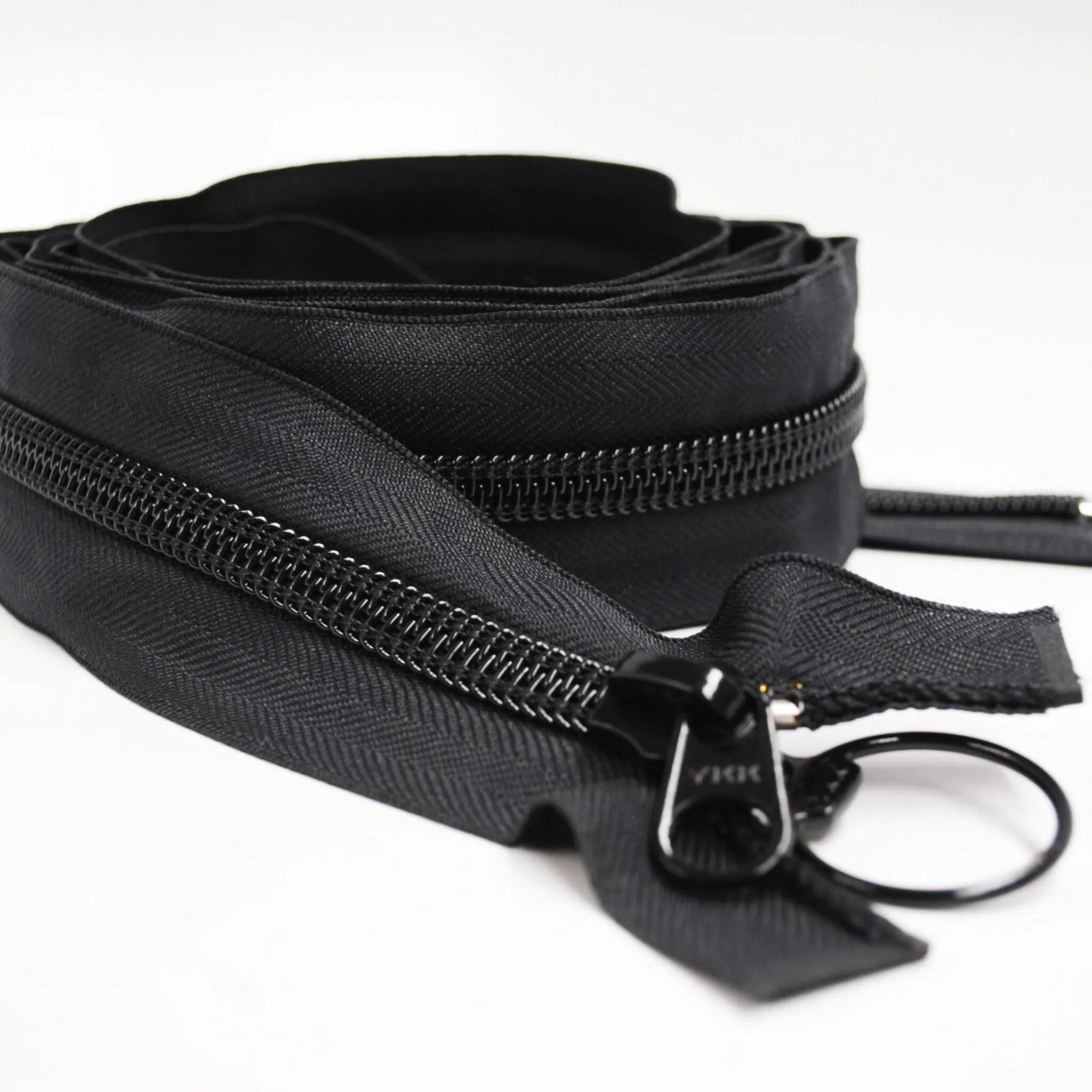 YKK #10 96" Black Ziplon® (Coil) Separating Jeep Zipper
