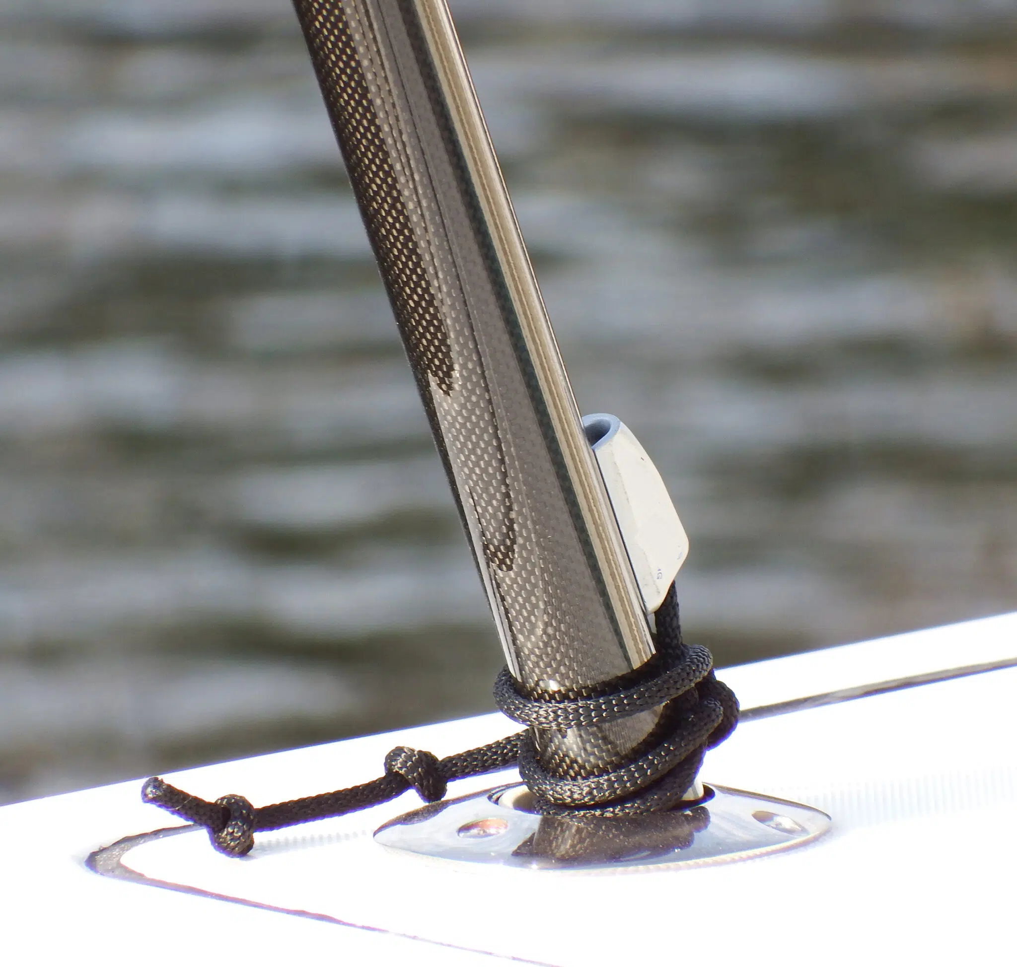 White Carbon Fiber Shade Poles - Image 4